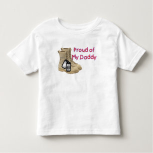 T-shirt Pour Les Tous Petits Fier de mon papa (armée)