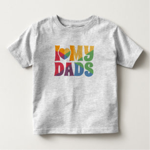 T-shirt Pour Les Tous Petits Fierté arc-en-ciel LGBTQ J'aime mes papas