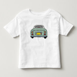 T-shirt Pour Les Tous Petits Figarations Sympa Emerald Green Figaro Cartoon Car