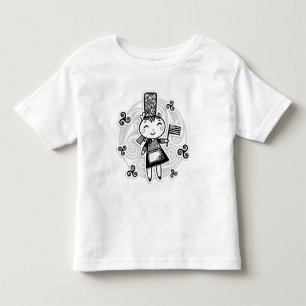 T-shirt Pour Les Tous Petits fille bretonne