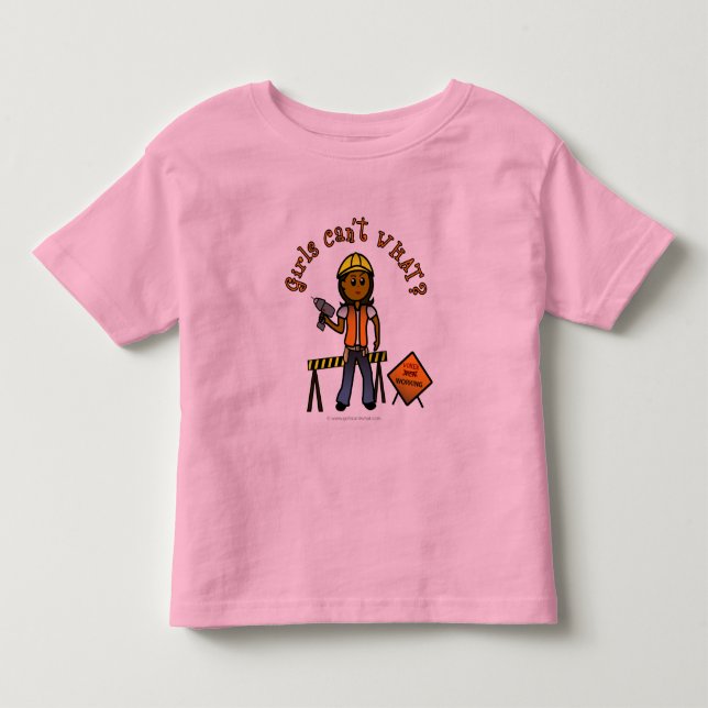T-shirt Pour Les Tous Petits Fille de construction sombre (Devant)