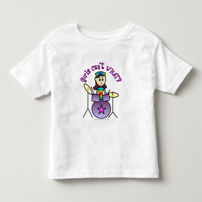 T-shirt Pour Les Tous Petits Fille de tambour léger (Devant)