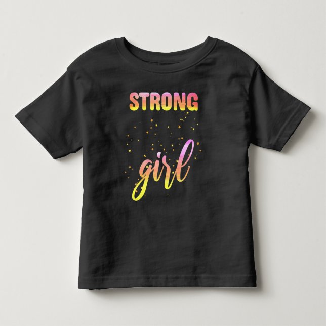 T-shirt Pour Les Tous Petits Fille Forte Pastel Star (Devant)
