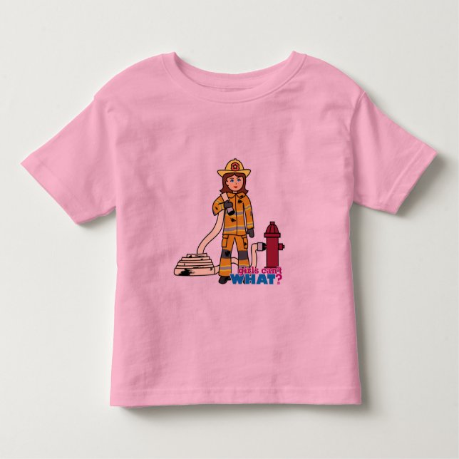 T-shirt Pour Les Tous Petits Fille pompier (Devant)