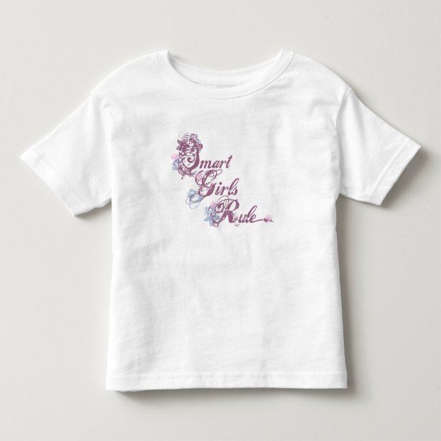 T-shirt Pour Les Tous Petits Filles intelligentes Règle violette (Devant)