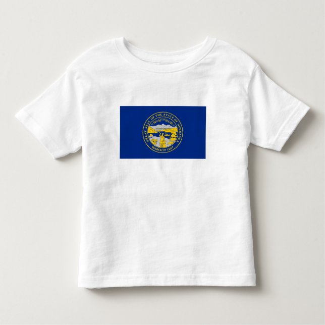 T-shirt Pour Les Tous Petits Flag du Nebraska (Devant)