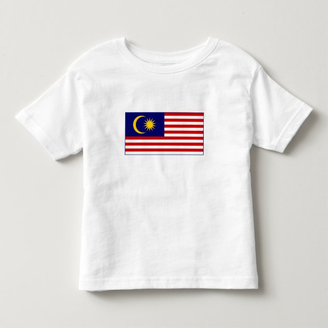 T-shirt Pour Les Tous Petits Flag malaisien (Devant)