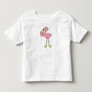 T-shirt Pour Les Tous Petits Flamant rose à la crème glacée gaufre
