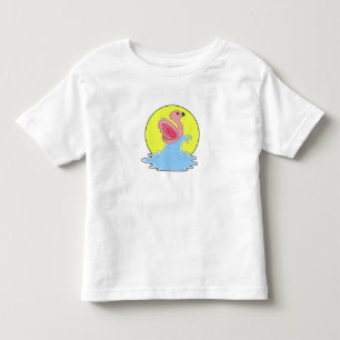 T-shirt Pour Les Tous Petits Flamant rose à Surfing on Water