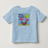 Flamant rose rose Paradis Tropical - Toddler Fine