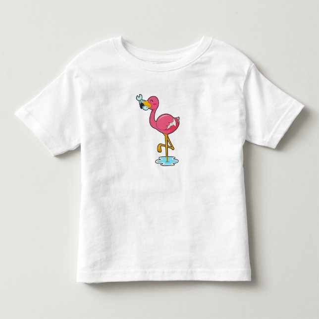 T-shirt Pour Les Tous Petits Flamingo (Devant)