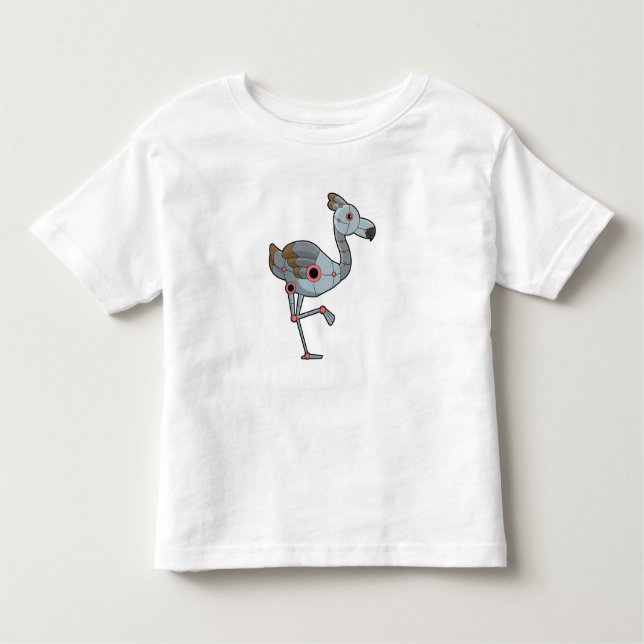 T-shirt Pour Les Tous Petits Flamingo as Robot (Devant)