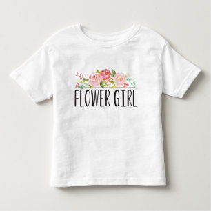 T-shirt Pour Les Tous Petits Fleur Jeune fille Bridesmaid