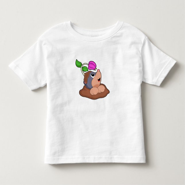 T-shirt Pour Les Tous Petits Fleur Mole Earth (Devant)