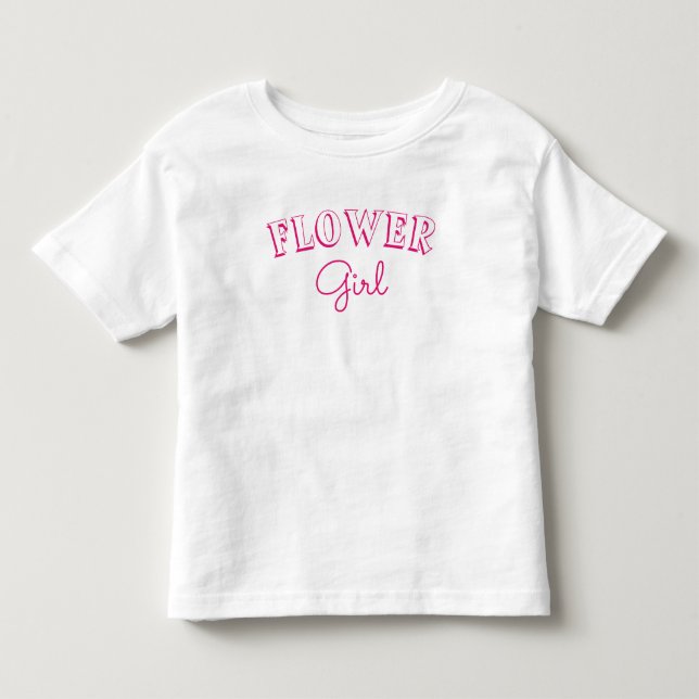 T-shirt Pour Les Tous Petits Fleur Rose (Devant)
