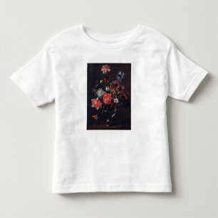 T-shirt Pour Les Tous Petits Fleurs dans un vase en verre