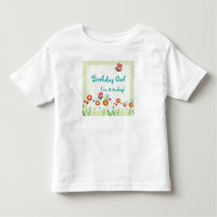 Fleurs Whimsey Girl Birthday Party Shirt