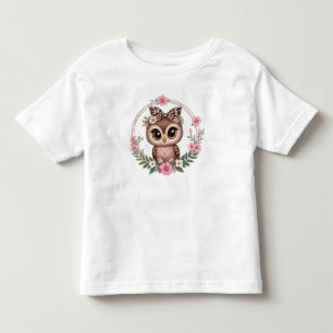 T-shirt Pour Les Tous Petits Floral Owl Princess
