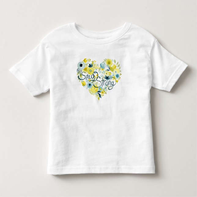 T-shirt Pour Les Tous Petits Flore de coeur I (Devant)
