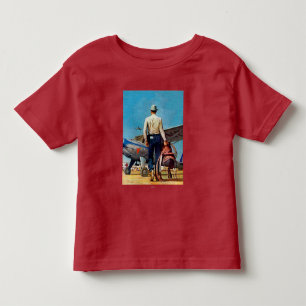 T-shirt Pour Les Tous Petits Flying Cowboy par Mead Schaeffer