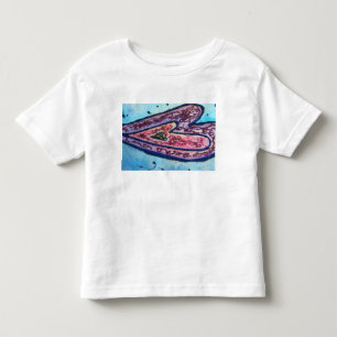 T-shirt Pour Les Tous Petits Foi Parties scintillant Coeurs Amour Art Custom T-