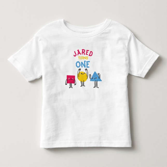 T-shirt Pour Les Tous Petits Formes mignonnes Première fête d'anniversaire (Devant)