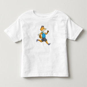 T-shirt Pour Les Tous Petits Fox comme coureur à Running