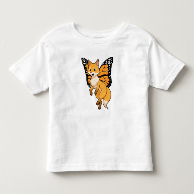 T-shirt Pour Les Tous Petits Fox with wing (Devant)