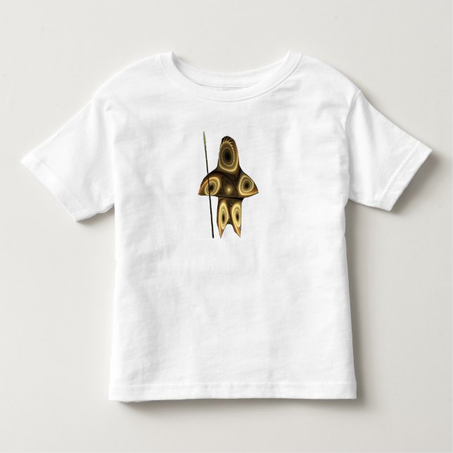 T-shirt Pour Les Tous Petits Fractal Inuit Hunter (Devant)