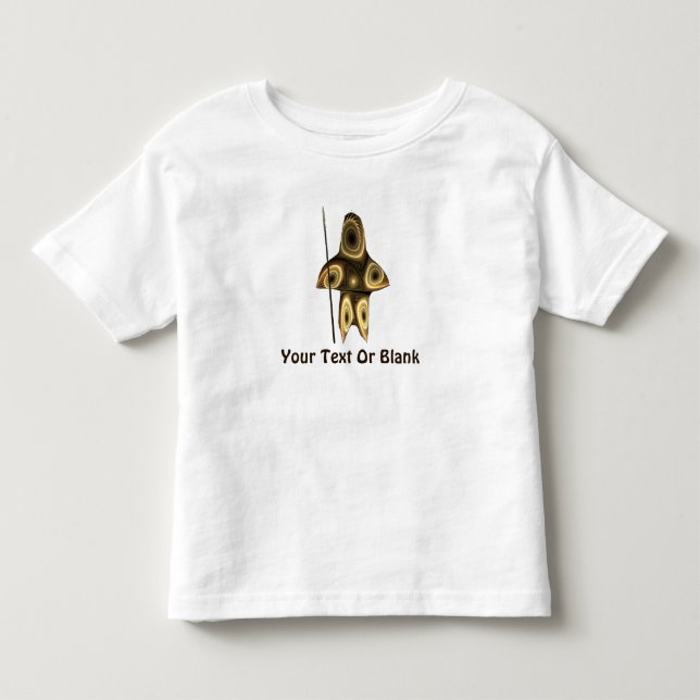 T-shirt Pour Les Tous Petits Fractal Inuit Hunter (Devant)