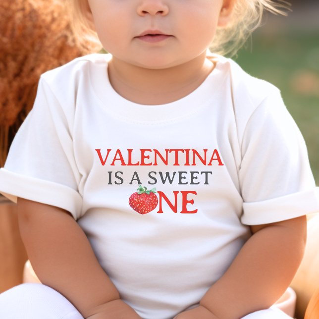 T-shirt Pour Les Tous Petits Fraise Sweet One Berry 1er anniversaire (Créateur téléchargé)