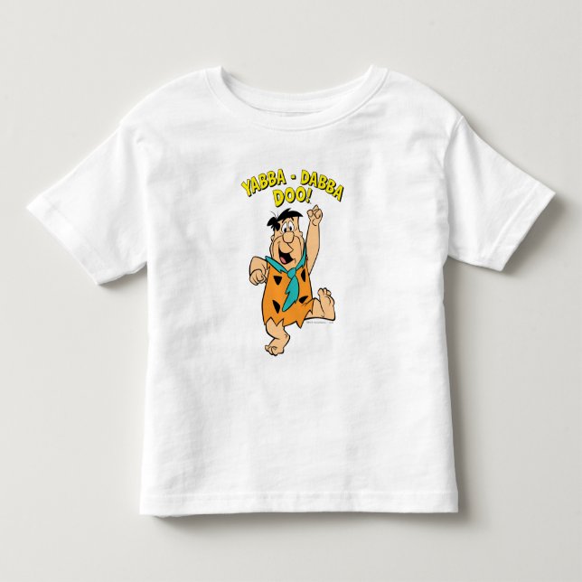 T-shirt Pour Les Tous Petits Fred Flintstone Yabba-Dabba Doo ! (Devant)
