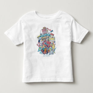 T-shirt Pour Les Tous Petits FRIENDS™ Collage de dessins animés