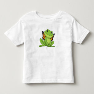 T-shirt Pour Les Tous Petits Frog with Butterfly