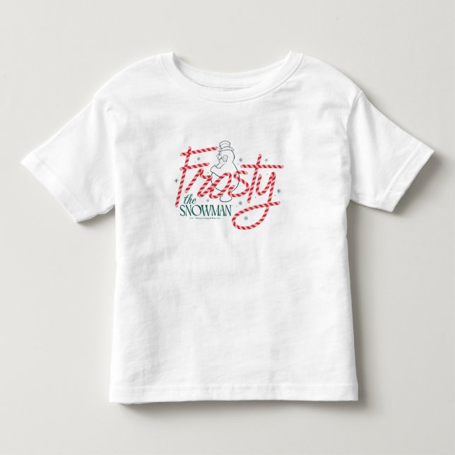 T-shirt Pour Les Tous Petits Frosty the Snowman Candy Cane Logo (Devant)
