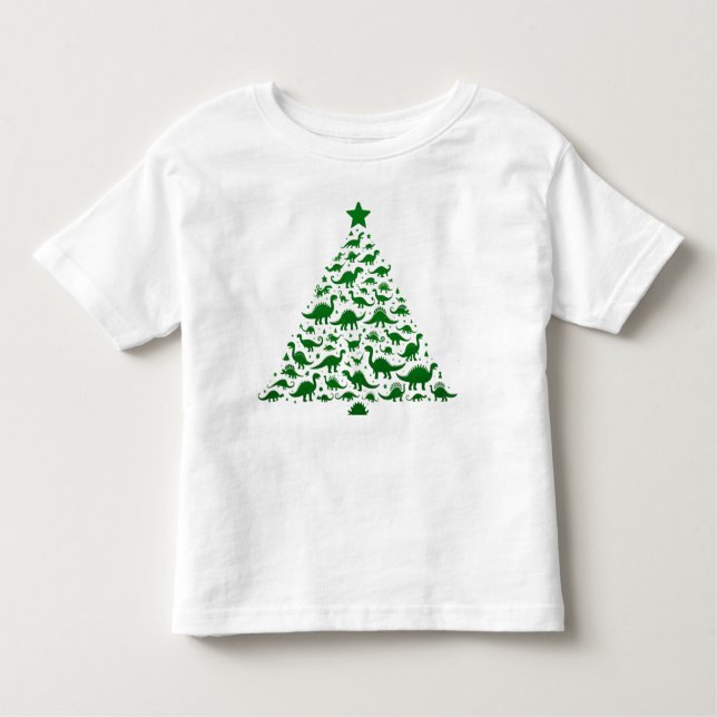 T-shirt Pour Les Tous Petits Fun Dinosaure Noël (Devant)