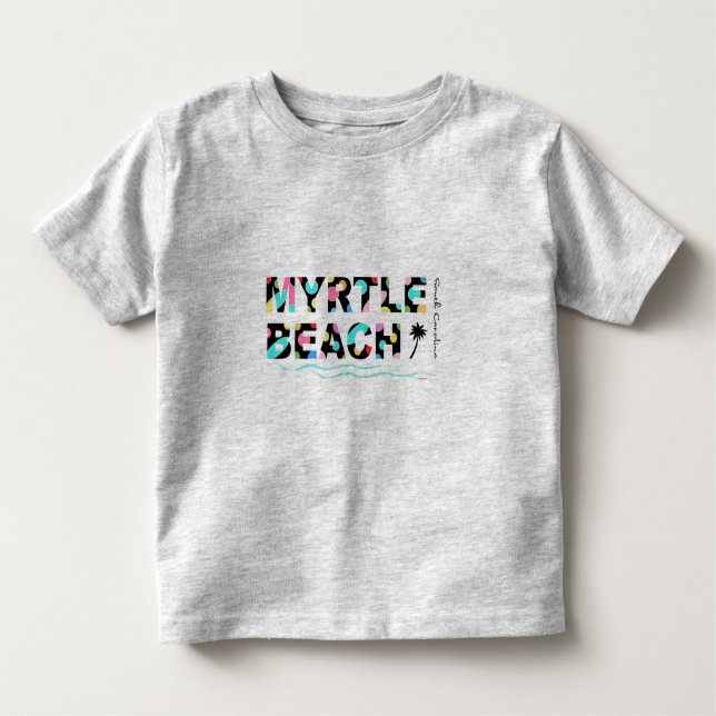 T-shirt Pour Les Tous Petits Fun Myrtle Beach, SC Summer Graphic Mignonne (Devant)