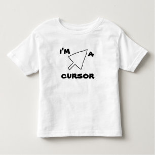 T-shirt Pour Les Tous Petits Fun Web Lingo Je suis un CURSOR Tee n Shirts