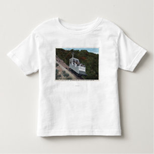 T-shirt Pour Les Tous Petits Funiculaire sur la vue de pente