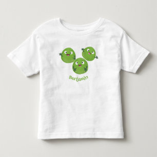 T-shirt Pour Les Tous Petits Funny Brussels sprouts légumes caricature