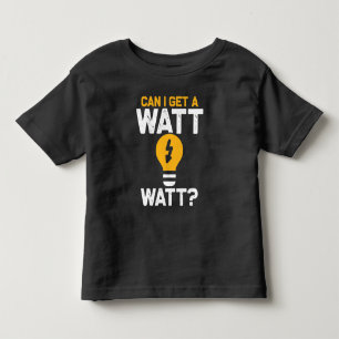 T-shirt Pour Les Tous Petits Funny Electricien Watt Pun Ingénierie électrique