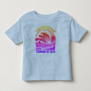T-shirt Pour Les Tous Petits Funny Hawaiian Tsunami Survivor Shirt - 2025