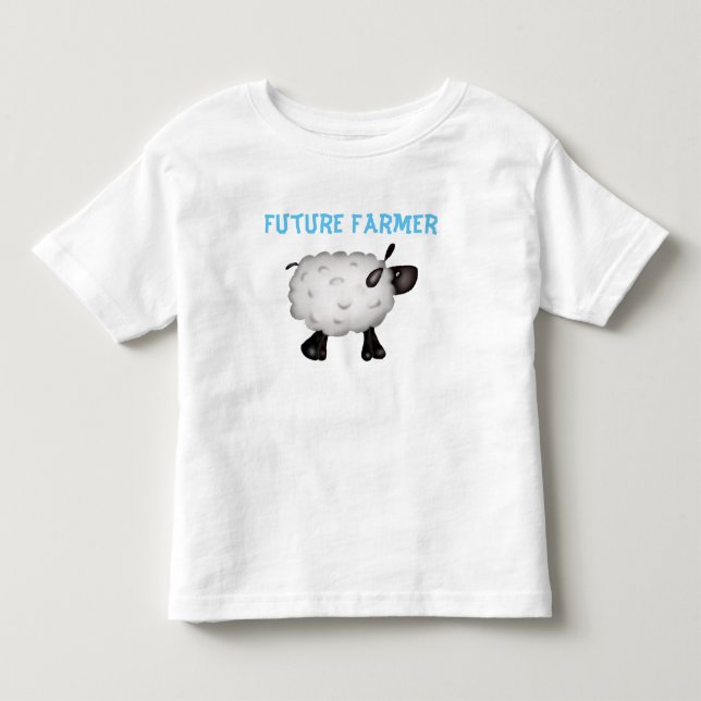 T-shirt Pour Les Tous Petits Futur Chemise à mouton fermier (Devant)