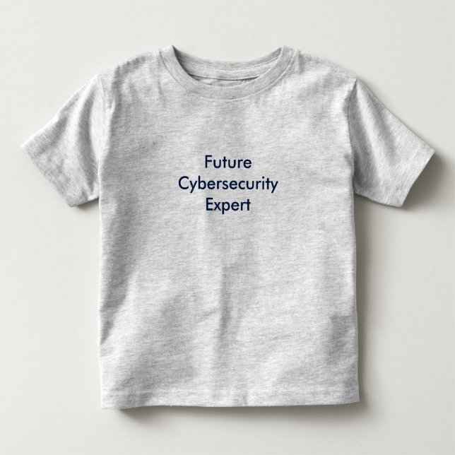 T-shirt Pour Les Tous Petits Futur expert en matière de Cyber (Devant)
