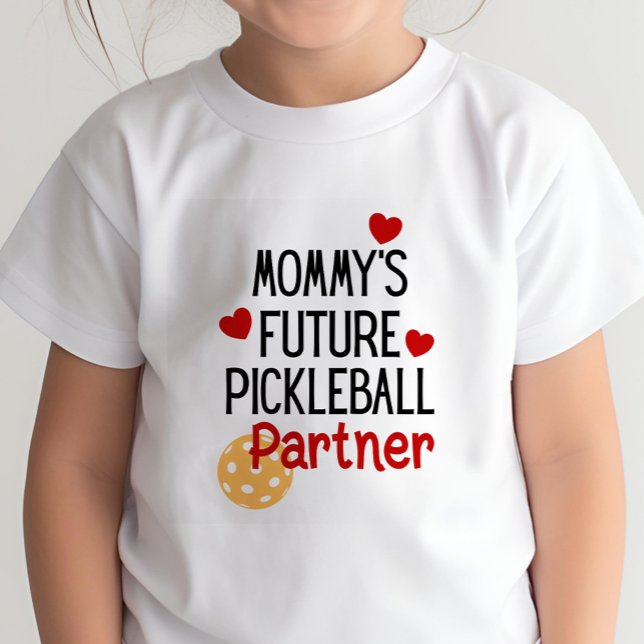 T-shirt Pour Les Tous Petits Futur partenaire de basket de maman (Créateur téléchargé)