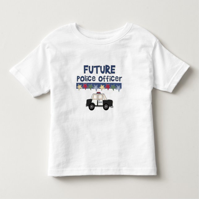 T-shirt Pour Les Tous Petits Futur policier (Devant)