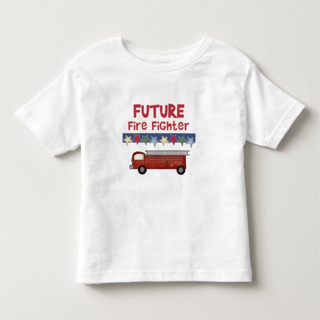 T-shirt Pour Les Tous Petits Futur sapeur-pompier (Devant)