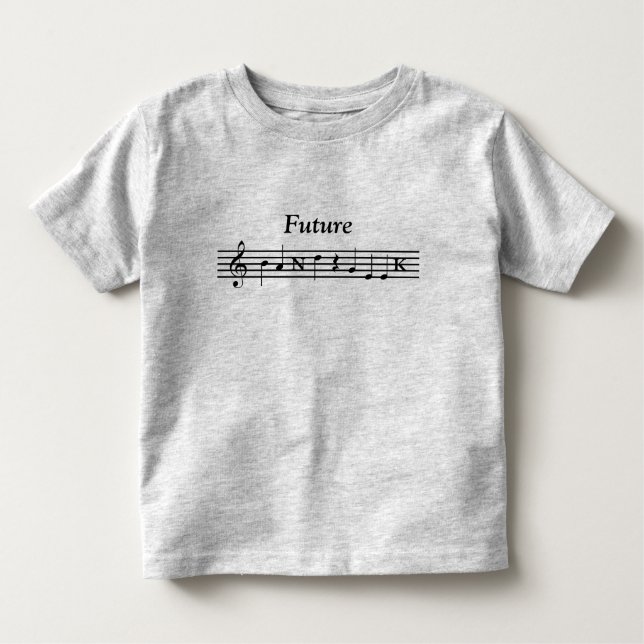 T-shirt Pour Les Tous Petits Future chemise de geek de bande (Devant)