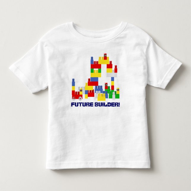 T-shirt Pour Les Tous Petits FUTURE conception mignonne de CONSTRUCTEUR avec - (Devant)