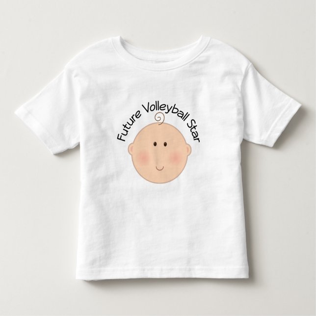 T-shirt Pour Les Tous Petits Future étoile de volleyball (Devant)
